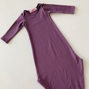 Knotted Gown - Dusty Plum