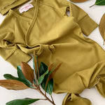 Kimono Knotted Gown & Top Hat - Olive