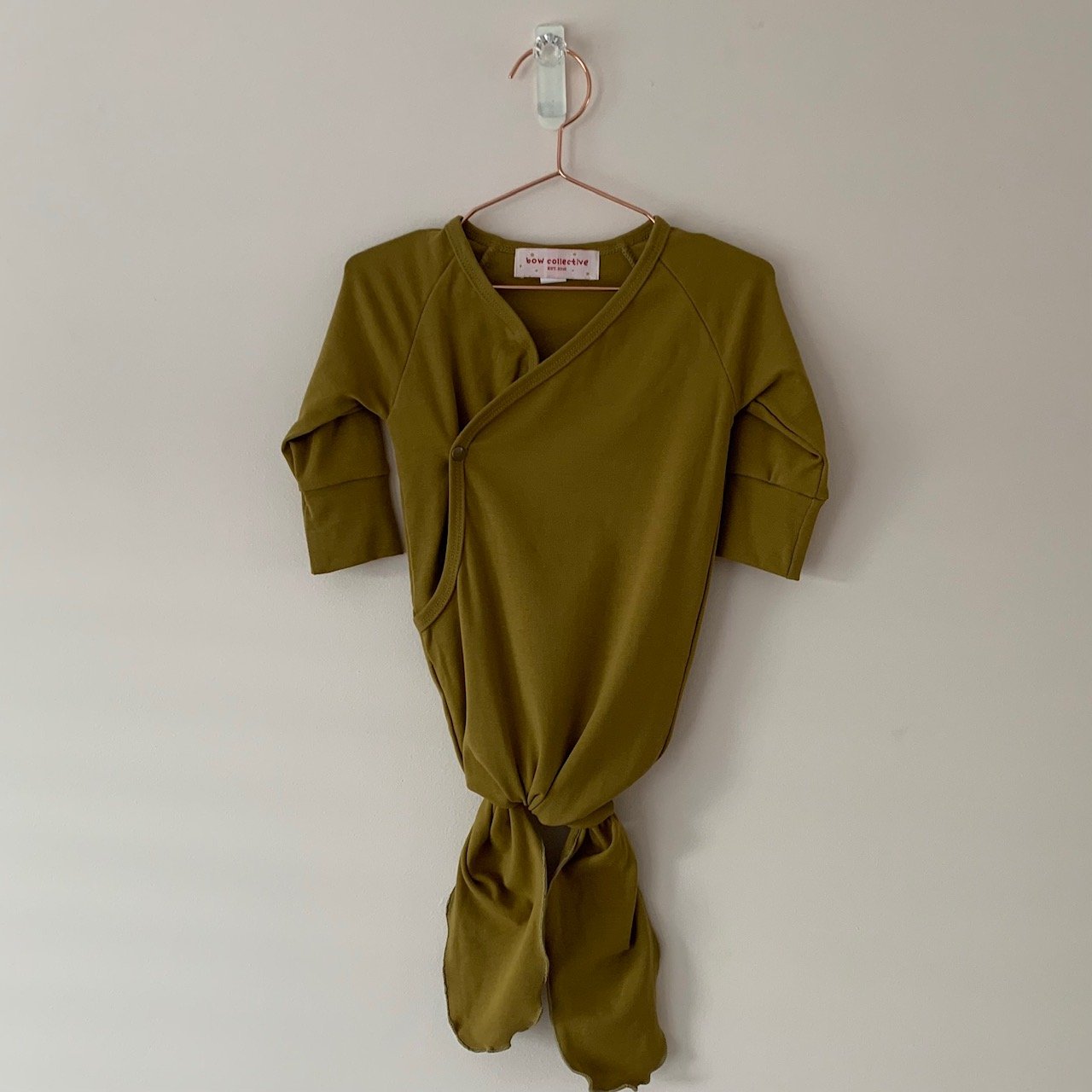 Kimono Knotted Gown & Top Hat - Olive