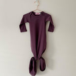 Knotted Gown - Dusty Plum