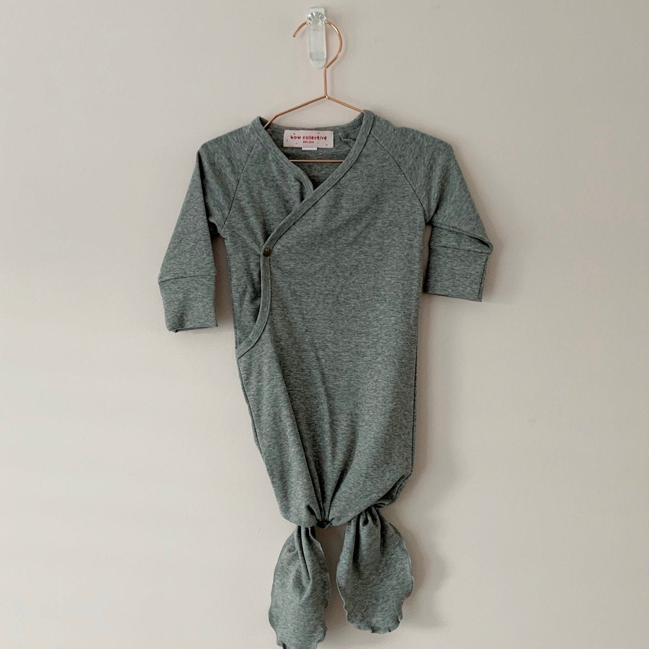 Kimono Knotted Gown & Top Hat - Grey