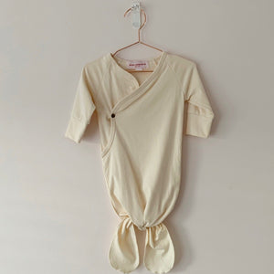 Kimono Knotted Gown & Top Hat - Ivory