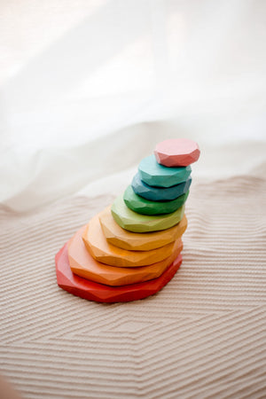 Rainbow Stacking Stones