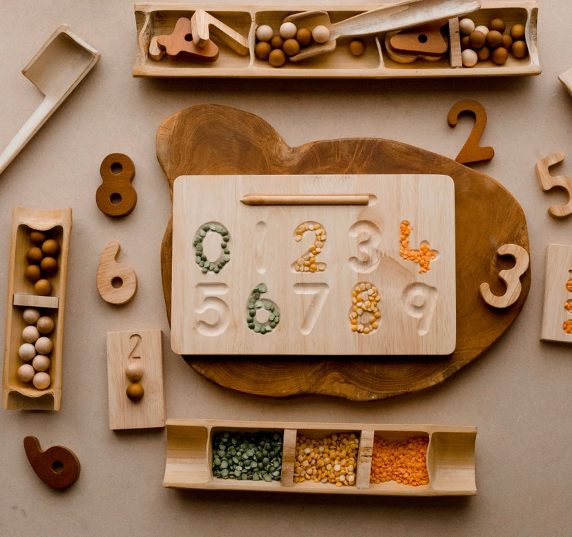 Wooden Number Set