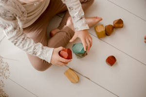 Coloured Wooden Gems