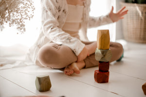 Coloured Wooden Gems
