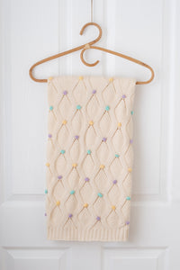 Knitted Bobble Baby Blanket - Haven