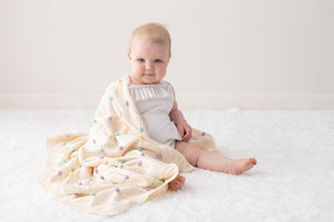 Knitted Bobble Baby Blanket - Haven