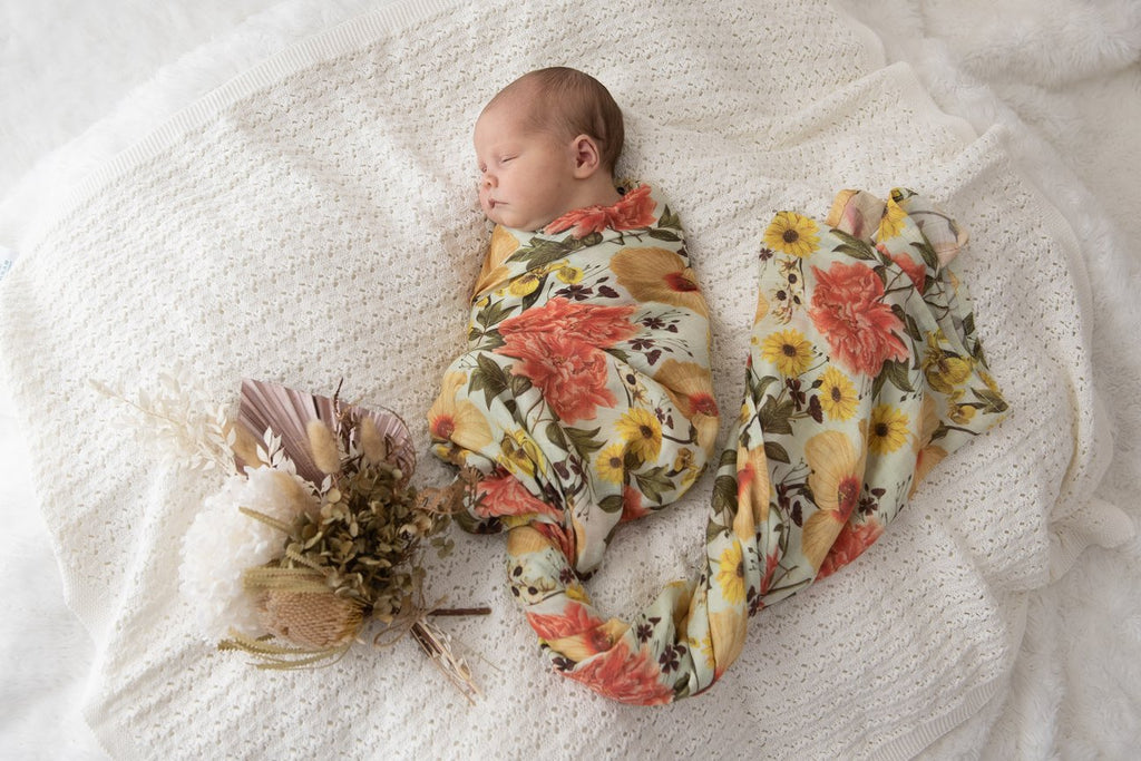 Organic Bamboo Swaddle - Adaline