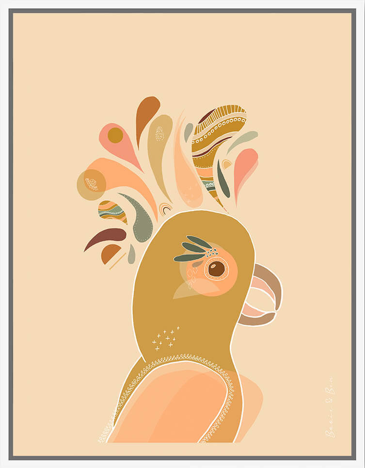 Framed Canvas - Cockatoo