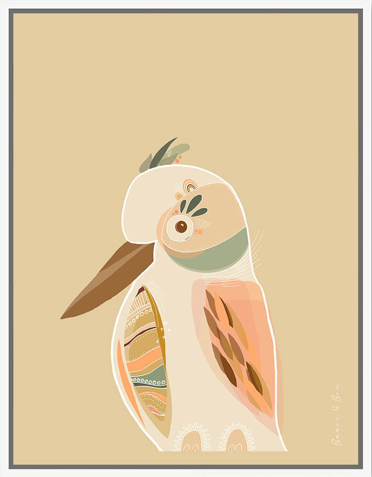 Framed Canvas - Kookaburra