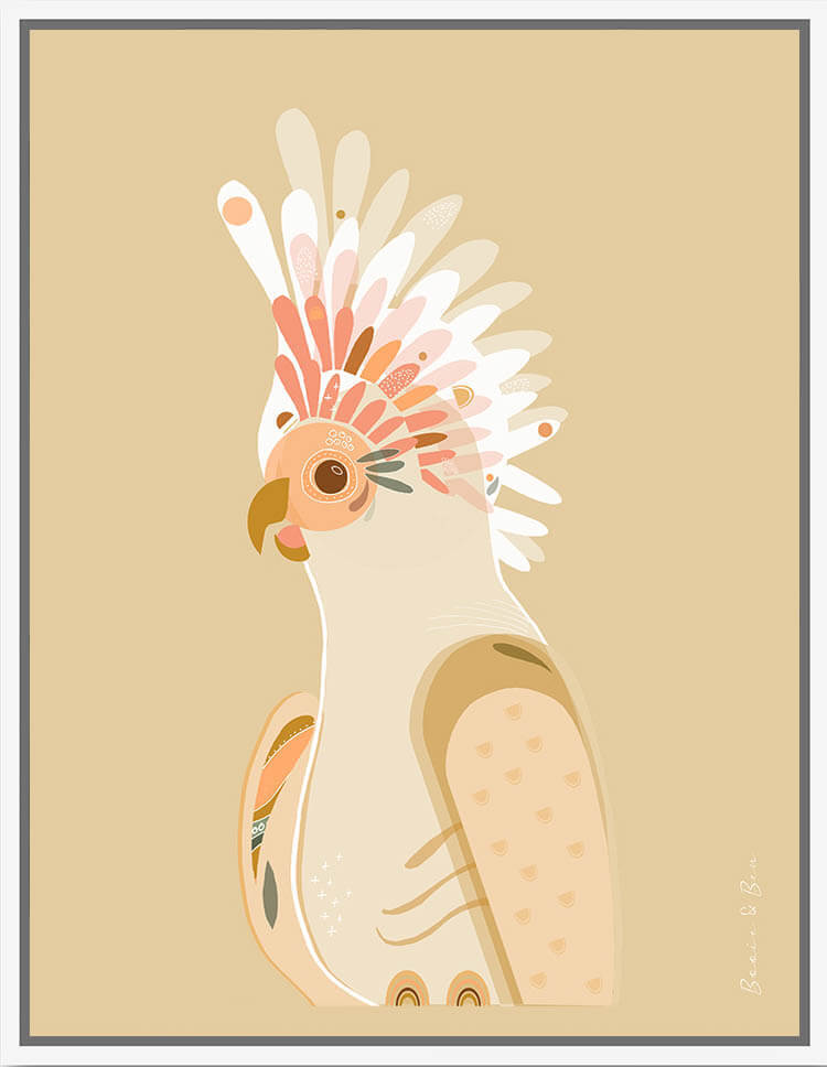 Framed Canvas - Galah