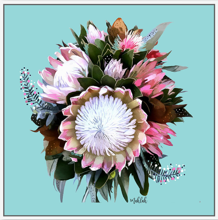 Framed Canvas - Peninsula Wildflower