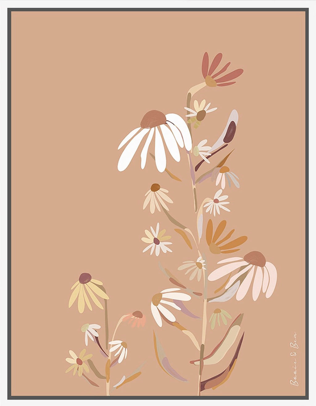 Framed Canvas - Winter Bloom Auburn