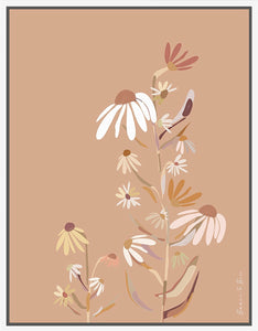 Framed Canvas - Winter Bloom Auburn