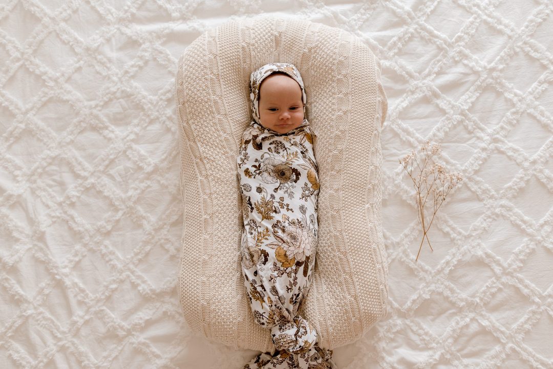 Goldie Blooms Bamboo Jersey Swaddle Wrap
