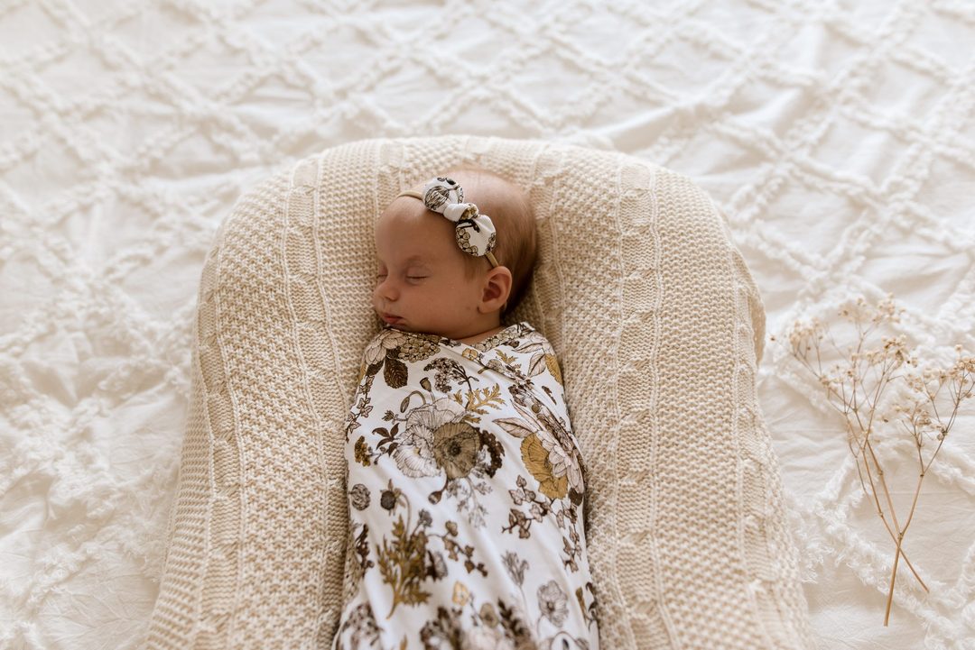 Goldie Blooms Bamboo Jersey Swaddle Wrap