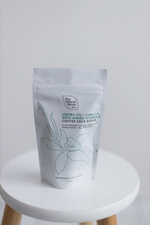 Coffee Face Scrub - Jojoba Oil + Vanilla