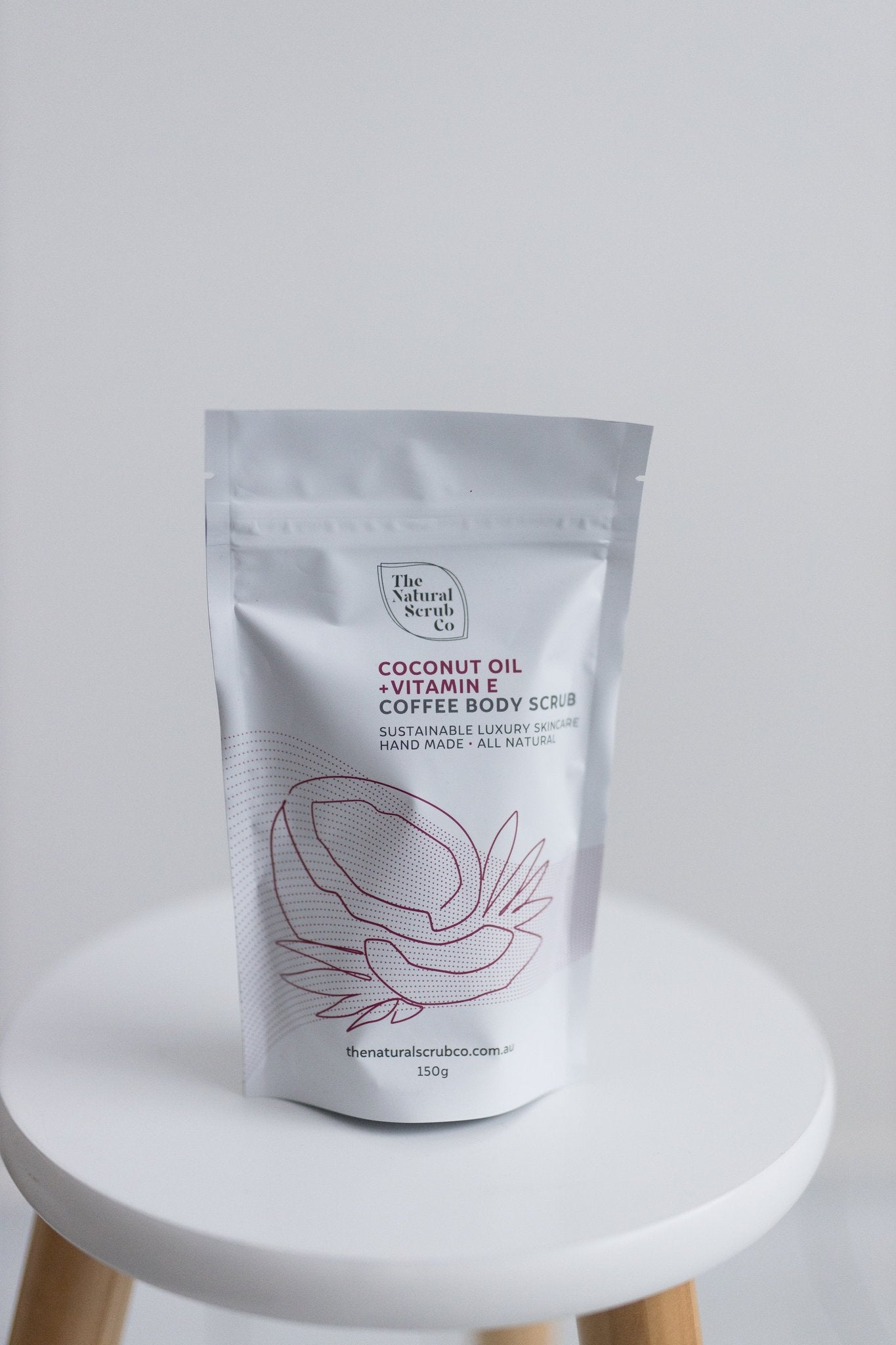 Coffee Face Scrub - Coconut Oil + Vitamin E