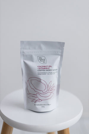 Coffee Face Scrub - Coconut Oil + Vitamin E