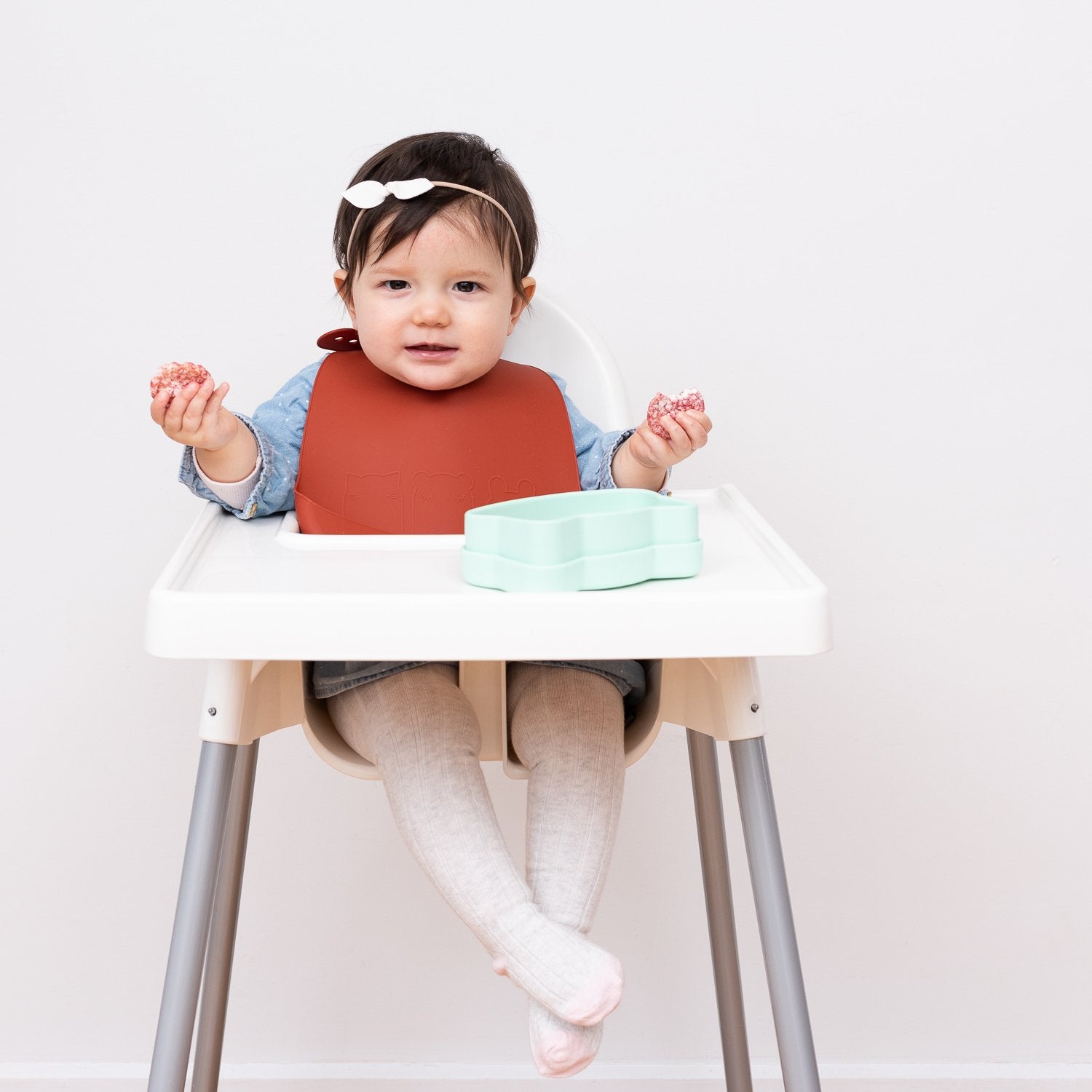 Catchie Bibs - Rust & Beige