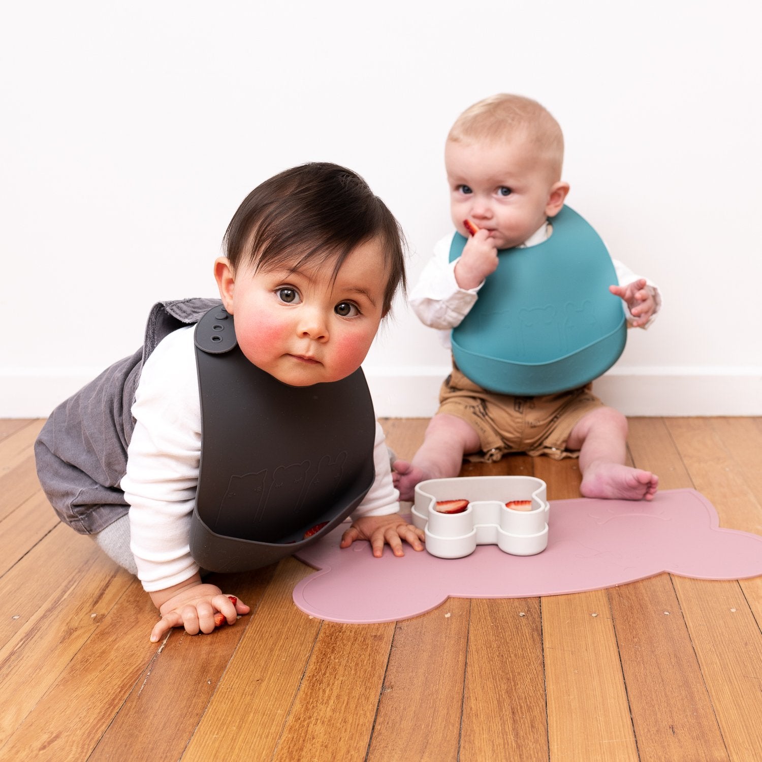 Catchie Bibs - Blue Dusk & Charcoal