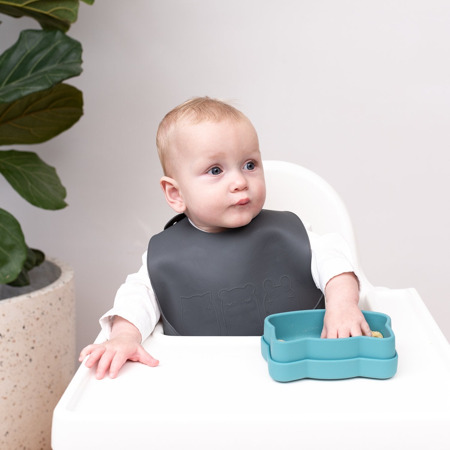 Catchie Bibs - Blue Dusk & Charcoal
