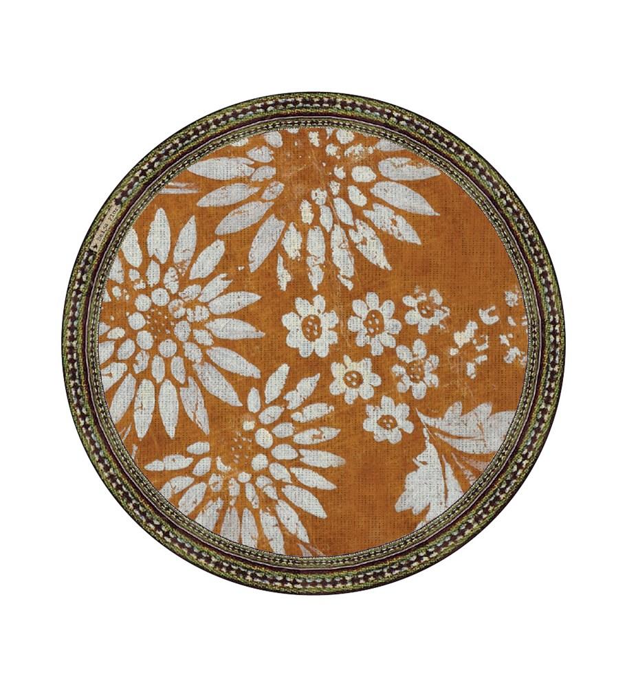 Beija Flor Placemat - Bohemian Garden Mustard