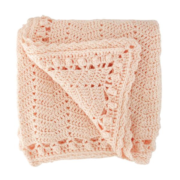 Crochet Baby Blanket - Peach