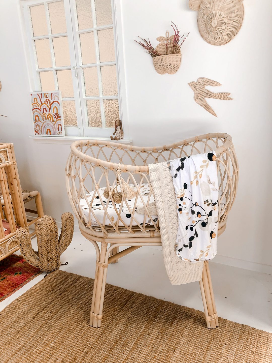 Muslin Cot Blanket - Golden Gum