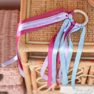 Ribbon Hand Kite - Blue & Purple