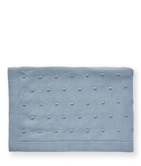 Bobble Blanket - Baby Blue