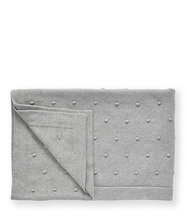 Bobble Blanket - Sky Grey