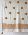 Mustard/Natural Recycled Cotton Throw