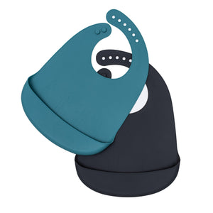 Catchie Bibs - Blue Dusk & Charcoal