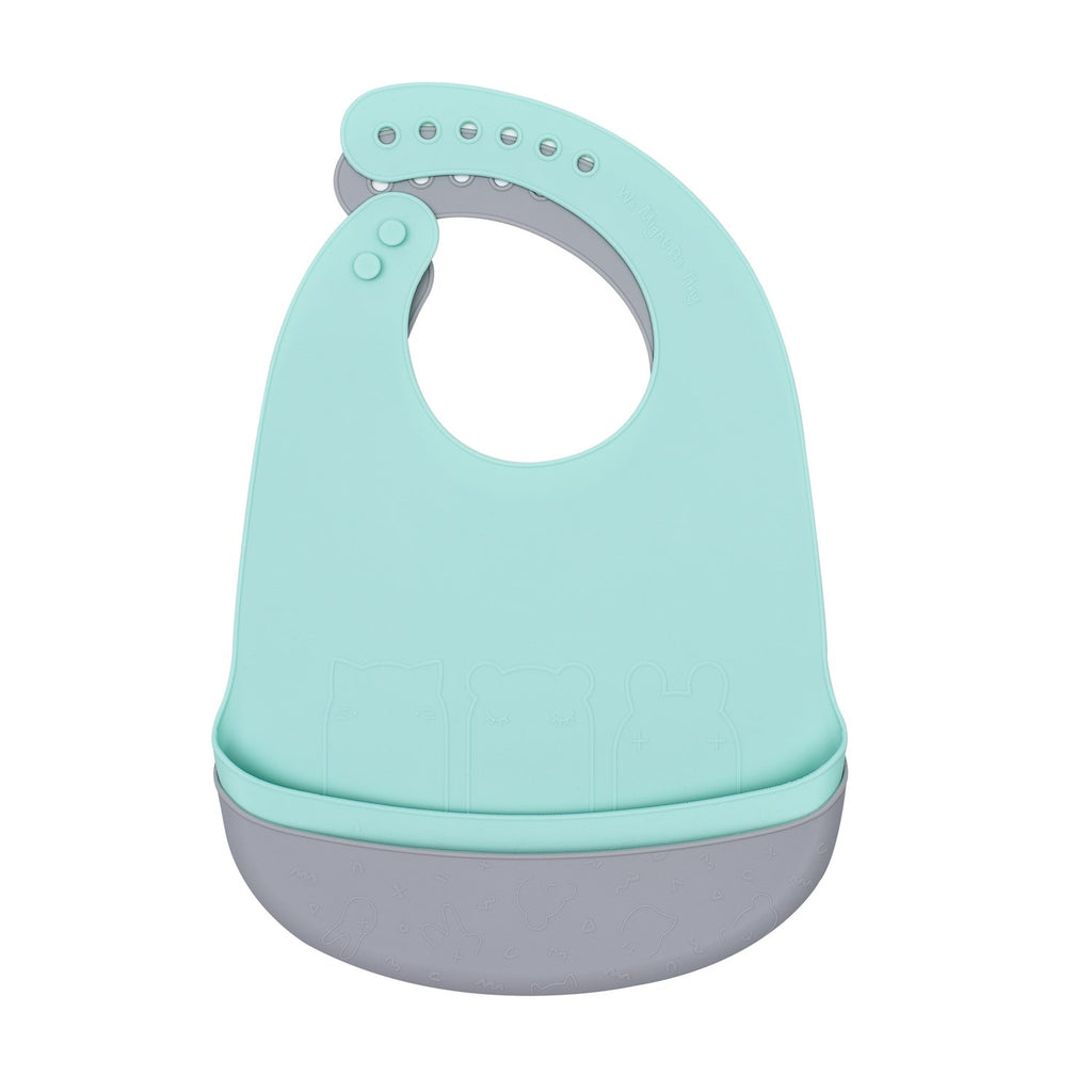 Catchie Bibs - Mint & Grey