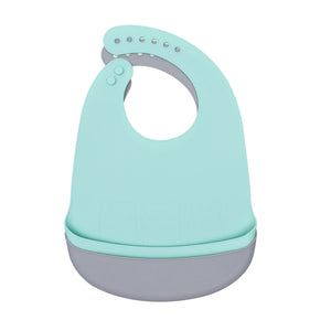 Catchie Bibs - Mint & Grey