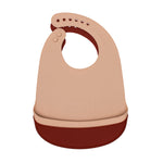 Catchie Bibs - Rust & Beige