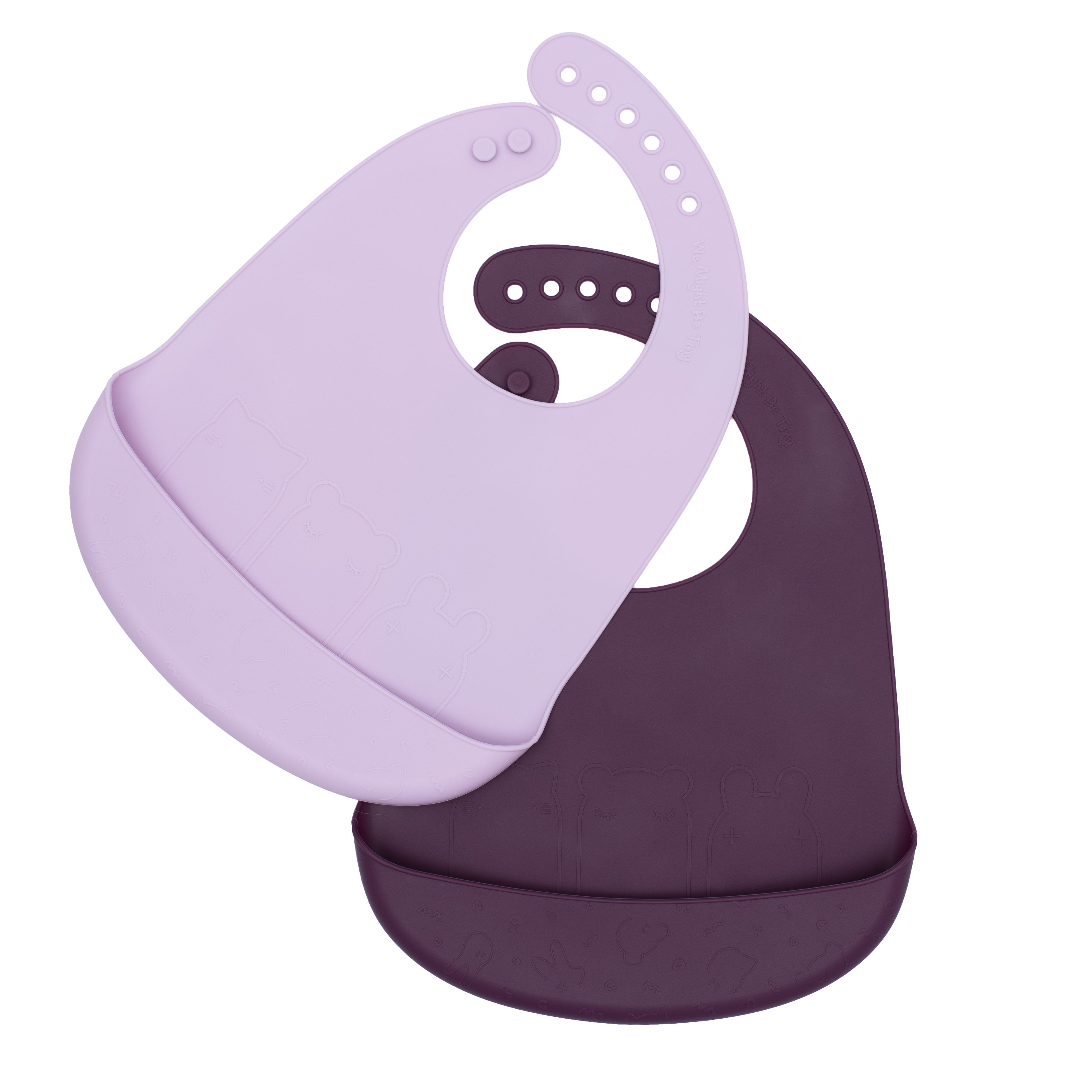 Catchie Bibs - Plum & Lilac