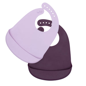 Catchie Bibs - Plum & Lilac