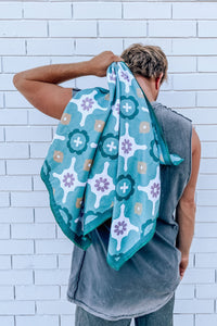 Sand Free Beach Towel - Green Sea - Small