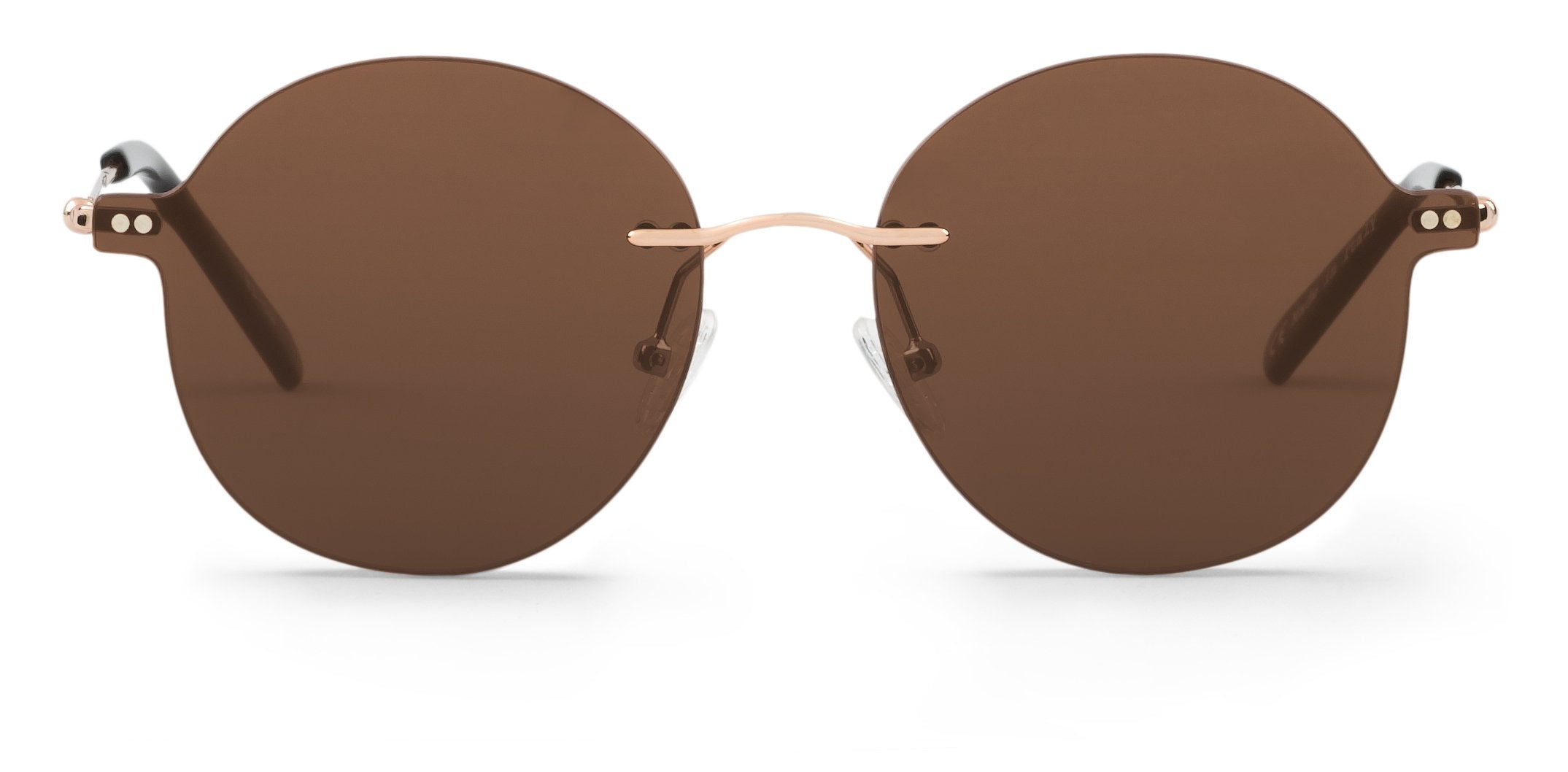 Embassy Classic Gold Circular Sunglasses