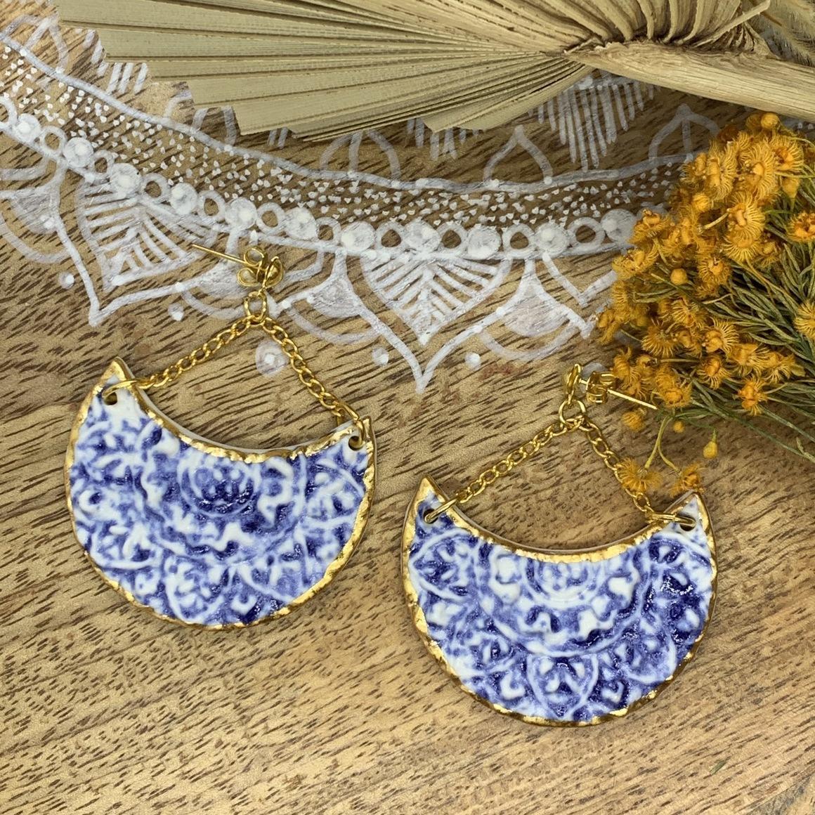 Porcelain Dangles - Charlotte