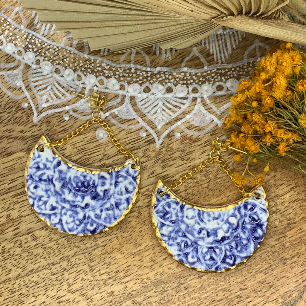 Porcelain Dangles - Charlotte