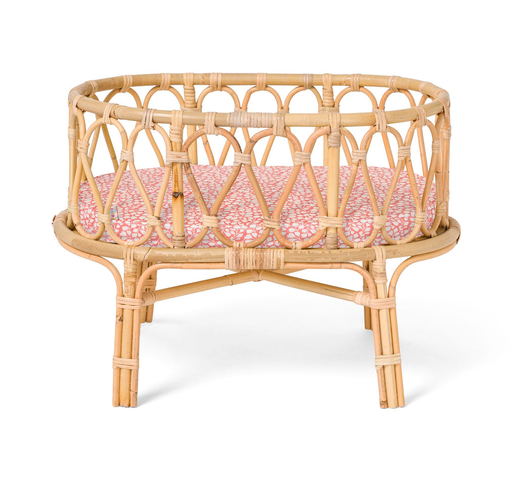 Dolls Crib - Coral Leaves
