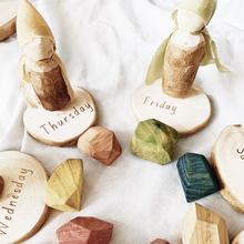 Wood Folk Doll Set - Days of the Week