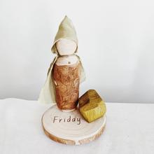 Wood Folk Doll Set - Days of the Week