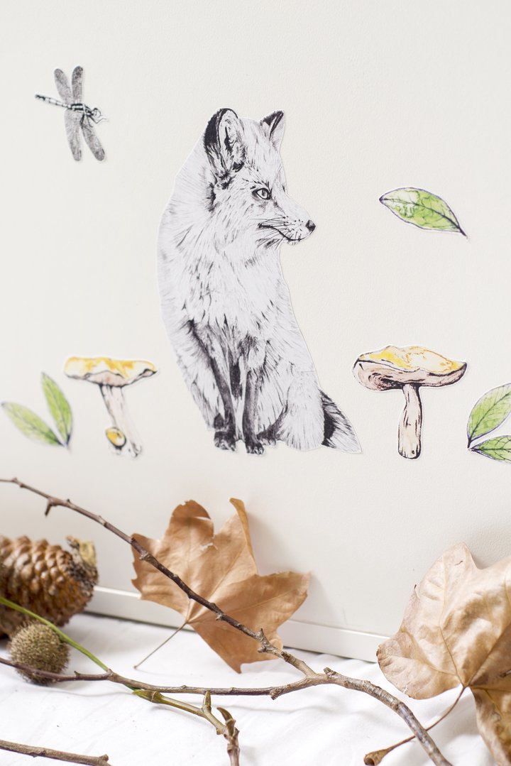 Fabric Wall Decals - Boy Woodland