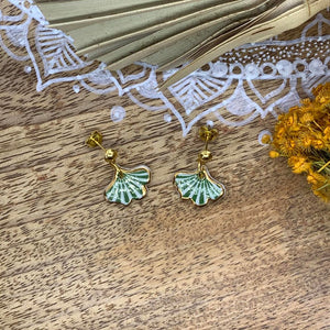 Porcelain Dangles - Ginkgo