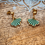 Porcelain Dangles - Ginkgo